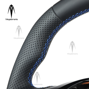 พวงมาลัยหุ้มหนังแท้แบบสั่งทำพิเศษสำหรับ Ford Transit Tourneo C-MAX Kuga St V348 Mk8 ปี 2018 2019 <span class=keywords><strong>2021</strong></span> 2022 2023 - Product Image 4