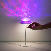Nouvelle lampe de chevet LED créative à dynamique réglable en hauteur, projecteur d'ondes océaniques RGB, lampe de table d'ambiance pour la maison