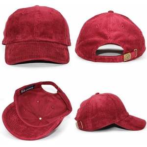 2025 Casquette en velours côtelé personnalisée unisexe 1467 Chapeau à logo brodé personnalisé - Product Image 1