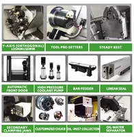 Mesin Bubut CNC FANUC Fungsi Lengkap Tipe Slant Bed HT3 Single Spindle Automatic Turning Center Presisi Tinggi Multifungsi 380V