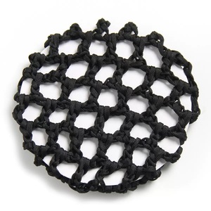En gros, <span class=keywords><strong>Snood</strong></span> à cheveux en polyester de haute qualité, coloré et élégant, élastique, fait main au crochet, en tissu, pour chignon de ballet et mariage - Product Image 6