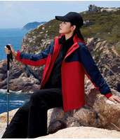 Veste imperméable à capuche coupe-vent 3 en 1 pour sports d'hiver, Chaqueta Impermeable Mujer Hombre, pour la montagne, les sentiers, la ville et le lac