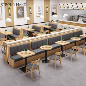 Bộ bàn ghế ăn hiện đại bằng gỗ nguyên khối, thiết kế tùy chỉnh cho nhà hàng, quán cà phê và quán ăn. - Product Image 4