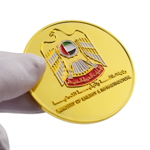 Moneta Commemorativa 3D Personalizzata del Ministero dell'Energia degli Emirati Arabi Uniti, Moneta Dorata Souvenir del Giorno del Lavoro di Dubai, Regalo Sfida Nazionale degli Emirati Arabi Uniti - Product Image 1