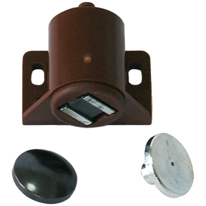 FERMETURE EN VERRE MAGNETIQUE 30x30mm-Marron - Product Image 1