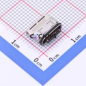 HYCW270-USBC24-150B USB Connector SMD Connector ( Connector Type: Type-C )( Gender: Female )( Mounting Type: Horizontal Mount ) - Product Image 1