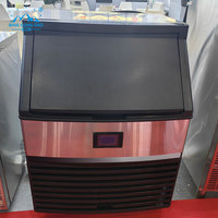 Machine à glaçons commerciale 30/40/60KG/24H en acier inoxydable 304, fabrication automatique rapide de glaçons pour café, restaurant, bar