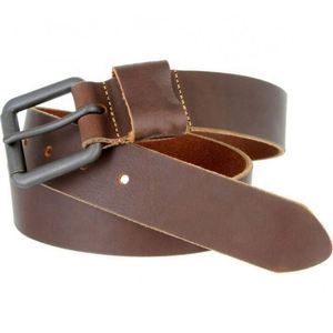 Cinturón de Cuero Genuino Buffalo para Hombre, Estilo Casual, Lujoso, Clásico, Vintage, con Cierre de Botón, Correa para Gimnasio - Product Image 1