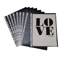 Fundas Protectoras de Hojas Sueltas A4 Personalizadas con 11 Orificios, Fundas de Plástico PP Perforadas, Carpetas Transparentes para Archivar