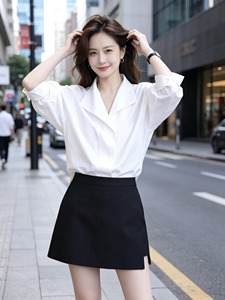 Camisa Blanca de Manga Larga <span class=keywords><strong>para</strong></span> Mujer, Talla Grande, Estilo Elegante, Primavera 2026, Novedad, Blusa Holgada que Estiliza <span class=keywords><strong>para</strong></span> Chicas Curvilíneas - Product Image 2