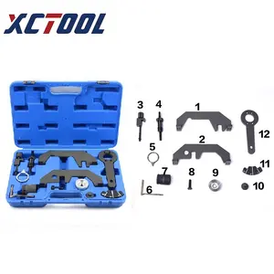 XCTOOL Auto Car Repair Engine Timing Alignment Camshaft Crankshaft Tool Kit Flywheel Locking Tool Kit for BMW N62/N73 XC1681