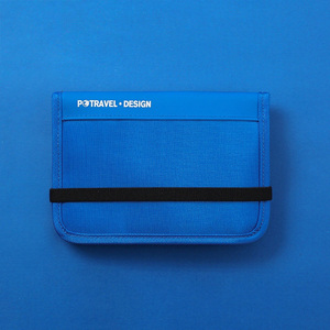 Porte-passeport portefeuille de voyage multifonctionnel petit portefeuille de carte de crédit sac de rangement de documents bandoulière pochette en Nylon <span class=keywords><strong>RFID</strong></span> protégé - Product Image 1