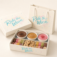 Boîte à snacks personnalisée imprimée au prix d'usine, emballage pour tarte, pour boulangerie, best-seller, papier alimentaire, pour biscuits et restauration rapide