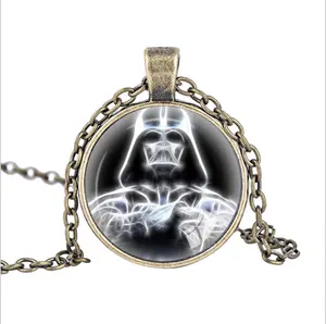 Nouveau Film Wars collier goutte, corde chaîne plaquée colliers boule cadeau pour femme or 2023 bijoux image étoile Offre Spéciale