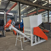 Broyeur de plastique HDPE avec cloisons insonorisées, machine industrielle de broyage de déchets plastiques