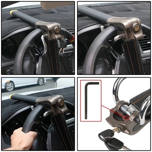 Ottimo Blocco <span class=keywords><strong>Antifurto</strong></span> Pieghevole in Acciaio Inossidabile per Volante Auto, Blocco di <span class=keywords><strong>Sicurezza</strong></span> per Volante Auto <span class=keywords><strong>Antifurto</strong></span> - Product Image 6