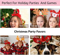Diadema Navideña de Alta Calidad con Diseño de Ciervo, Ideal para Fiestas Navideñas y Regalos Festivos