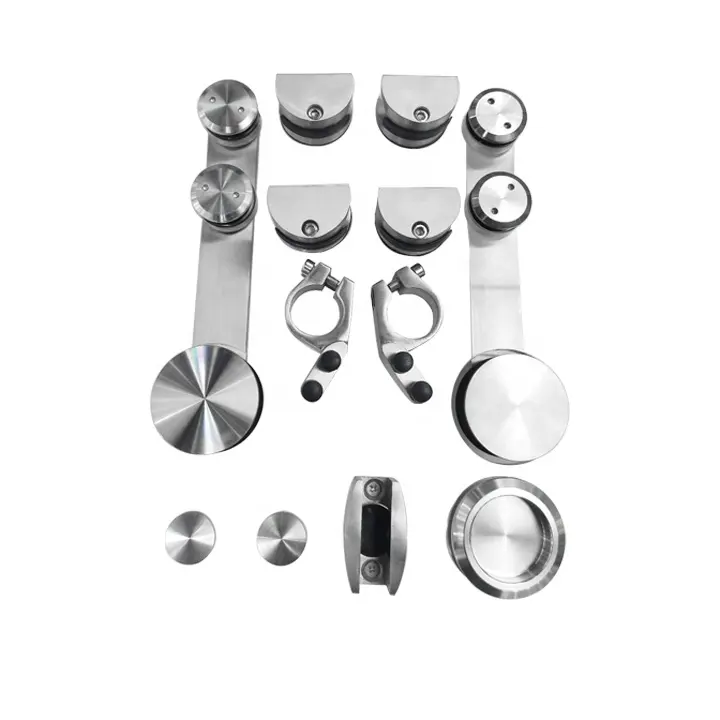 Phụ Kiện Cửa Kính Cường Lực 8-12Mm Inox Không Khung Hệ Thống Cửa Trượt