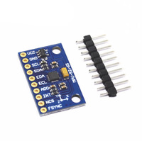 GY-9250 MPU9250 Sensor de Campo Magnético con Giroscopio de Aceleración de 9 Ejes y Brújula, Componentes Electrónicos