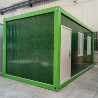 Casa Contenedor Prefabricada Modular Desmontable de 20 pies, Personalizada, de Dos Dormitorios, Minimalista, Resistente al Fuego, para Oficina o Taller