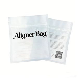 Kantong Segel Tiga Sisi Bermerek Khusus untuk Aligner Ortodontik Gigi, Behel Gigi, Alat Kesehatan Gigi, Kemasan Sachet Daur Ulang - Product Image 1