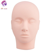 Nouvelle arrivée, poupée tête de maquillage grandeur nature pour la pratique des extensions de cils, massage, cosmétologie, mannequin, poupée