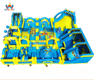 Gran Circuito de Obstáculos Inflable Comercial, Parque de Juegos Interactivo para Niños y Adultos, para Eventos y Parques de Atracciones - Product Image 6