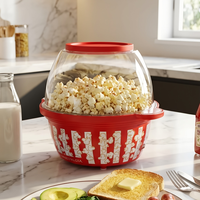 PC-1038 Pembuat Popcorn Tegangan Ganda 24.2x19.7x20cm