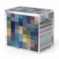 Boîtier de présentation de cartes Booster en acrylique poli, conception OEM d'usine, boîte d'entraînement Elite en acrylique transparent avec couvercle magnétique