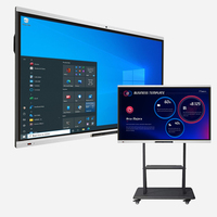 Интерактивный экран EIBOARD 65 дюймов для конференц-залов, 4K LED Smart Board, емкостный, с беспроводной передачей и функцией аннотации, для офиса, OEM