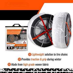 Chaussettes Auto pour Véhicules Particuliers, Véhicules Utilitaires et Camions, Chaussettes à <span class=keywords><strong>Neige</strong></span> pour Pneus, Lot de 2 - Product Image 2