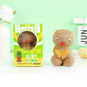 Muñeco de Plantas Verdes en Maceta, Linda Decoración de Escritorio, Regalo de Oficina, Artesanía Hecha a Mano - Product Image 4