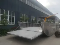 Bateau de débarquement en aluminium avec cabine de pilotage 9m 30ft, bateau de travail en aluminium