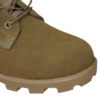 Sepatu Kamuflase Gurun Hijau Terbuat dari Kulit Sapi dan Kain Oxford dengan Sol Karet, Bernapas, Anti-Selip, Tahan Aus