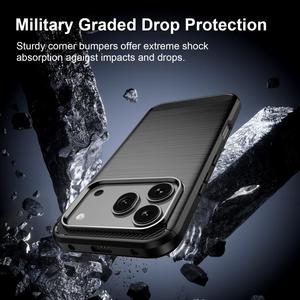 Funda de Teléfono de TPU con Textura de <span class=keywords><strong>Fibra</strong></span> de Carbono Global para Honor <span class=keywords><strong>600</strong></span> Pro - Product Image 4