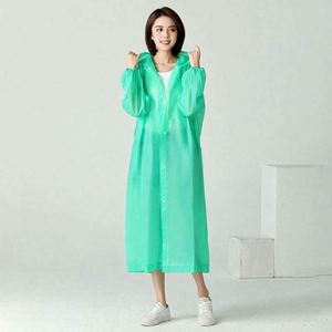 High Quality Eco-Friendly Windproof Unisex EVA+CPE Fashion <b>Raincoat</b> Thickened Waterproof Attached Hood Custom Logo Fishing Girls - Product Image 6