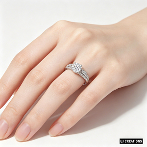Custom S925/10K/14K/18K Solid Gold Rhodium Plated 1 Karat Lab Grown Diamond Wedding <b>Ring</b> VVS-VS Quality Brilliant Cut Party <b>Ring</b> - Product Image 3