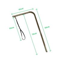 Support en acier inoxydable pour table de toilettage pour animaux, bras de suspension simple, réglable en hauteur, avec pince de câble – Vente en gros