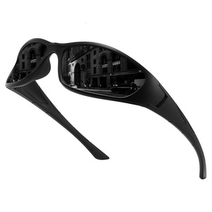 Sport Glasses Polarized UV400 TAC Lens Windproof Outdoor Cycling Driving Fishing Square <b>Frame</b> <b>Black</b> - Product Image 2