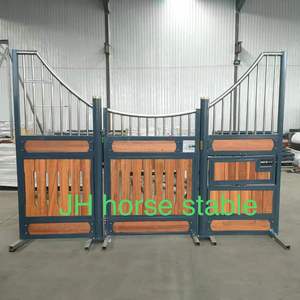 Ekonomik basit son tasarım ahşap açık at istikrarlı kapı durak ev çatı - Product Image 3