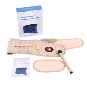 Ceinture de soutien lombaire gonflable YXLY-01 bleu et blanc pour la protection de la taille, l'exercice, la santé, le massage et usage général - Product Image 3