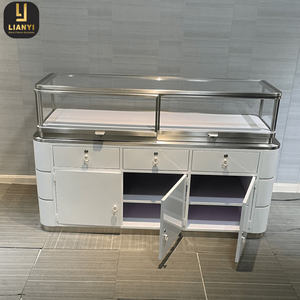 Expositores de góndola de escaparate de joyería de tira de LED curvada de gama alta para uso de vitrina en sala de exposición - Product Image 3