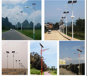 <b>Solar</b> Street <b>Lighting</b> <b>System</b> with Integrated LED Lamp and Galvanized Steel Pole OEM Available - Product Image 4