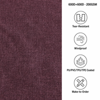 100% polyester pour produits d'extérieur et bagages, tente, sac à dos, PU, PVC, TPU