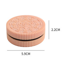 WOWO TECH Vente en gros Prix d'usine à chaud Nouveau design 50-60mm Broyeur d'herbes en plastique en 2 parties Biscuit dents pointues et boîte de présentation