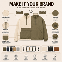 Veste Sherpa réversible personnalisée pour homme, double face, fermeture éclair intégrale, couleur unie, pour l'extérieur, hiver, décontractée, usage quotidien, manteau polaire à marque privée