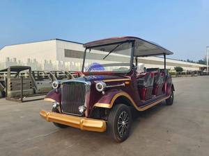 Vehículo Eléctrico Clásico Retro de Alta Gama con 8 Asientos, Motor AC y Velocidad Máxima de 50 km/h para Atracciones Turísticas y Recorridos - Product Image 5