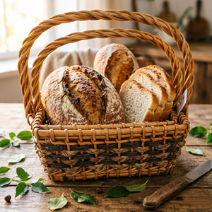 Cesto da Picnic in Salice Economico per Ordini Campionari, Artigianato Naturale in Salice, Cesti Intrecciati Durevoli per Frutta e Pane - Product Image 5