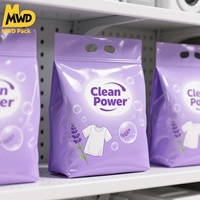 Miaowadi 1L 2L 3L Sac d'emballage personnalisé en plastique à soufflet latéral et à trois soudures pour lessive en poudre