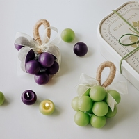 Bougie parfumée artisanale en cire de soja en forme de raisin, cadeau romantique original, décoration d'intérieur, cadeaux de mariage, bougie aromatique